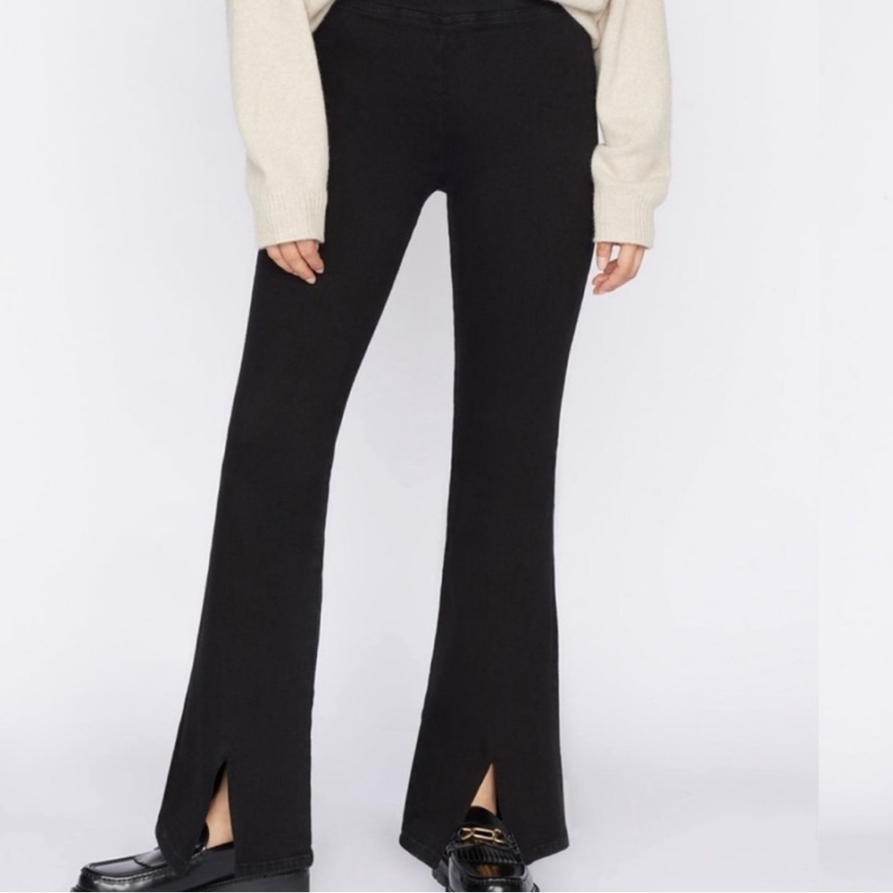 Frame Denim Black Flare Pants